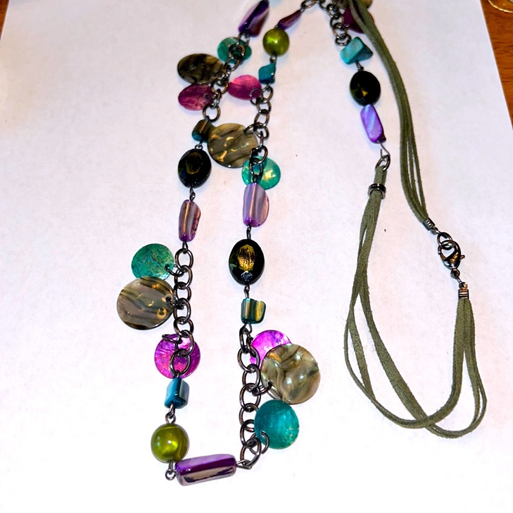 Bohemian Asymmetrical Gemstone Necklace